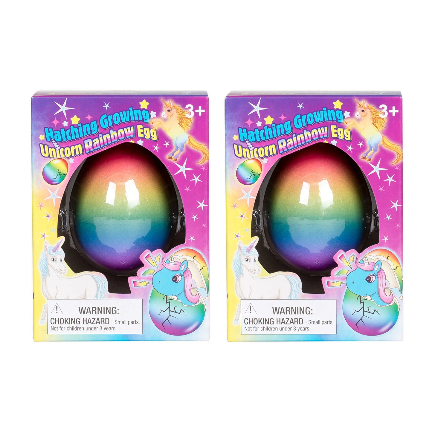 2-Pack Magic Hatching Rainbow Eggs