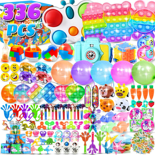 336-Piece Mega Fidget Party Favor Pack (Stocking Stuffer)