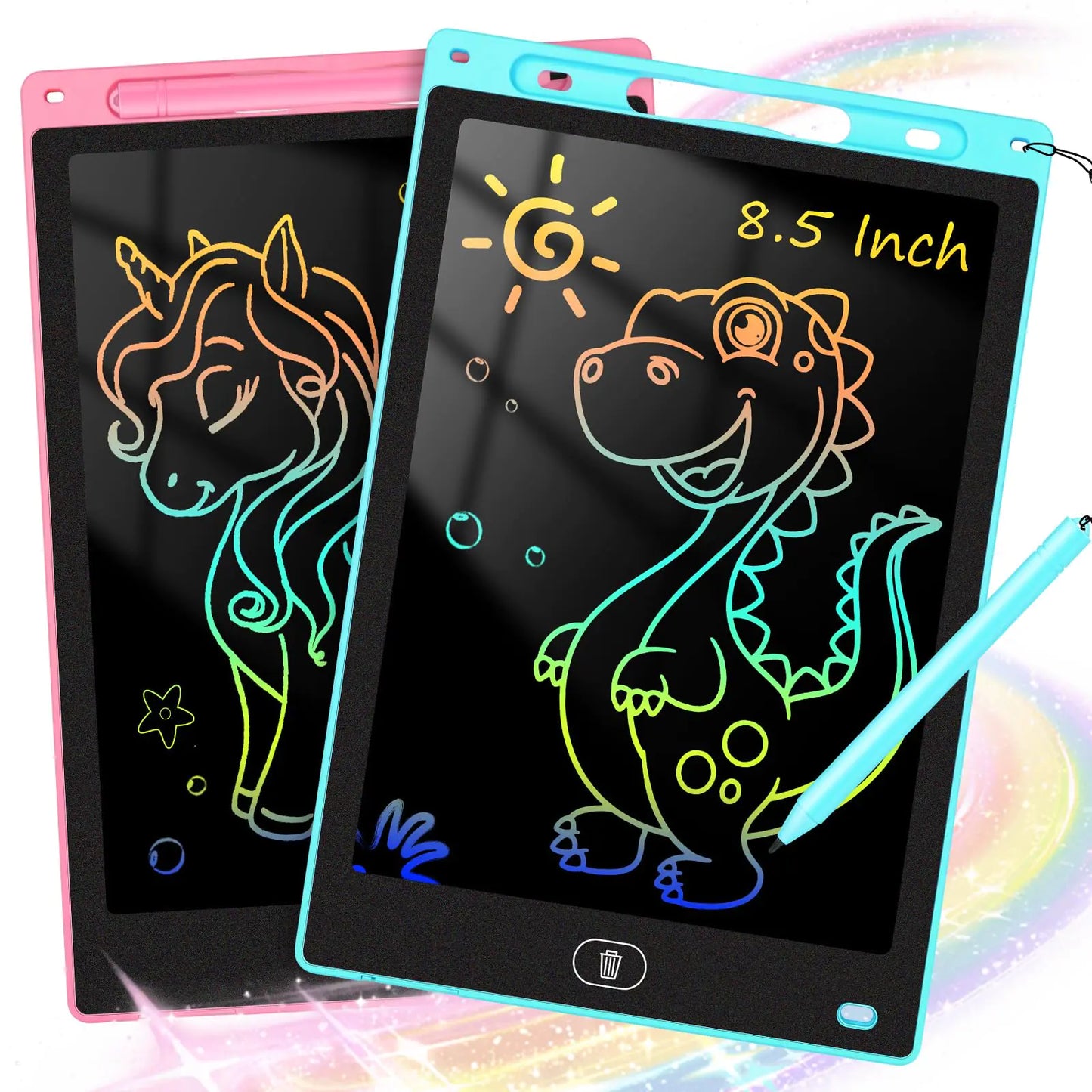 2-pack LCD Kids Drawing Tablet (8.5")